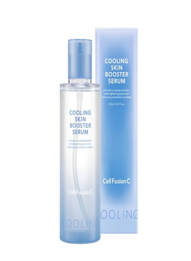 سيل فيوجن سي سيروم Cell Fusion C Cooling Skin Booster، سيروم مرطب أول للعناية بالمسام وتبريد البشرة، حمض الهيالورونيك النانوي + الكافيين الأخضر، 150 مل / 5.07 أونصة سائلة - Image 1